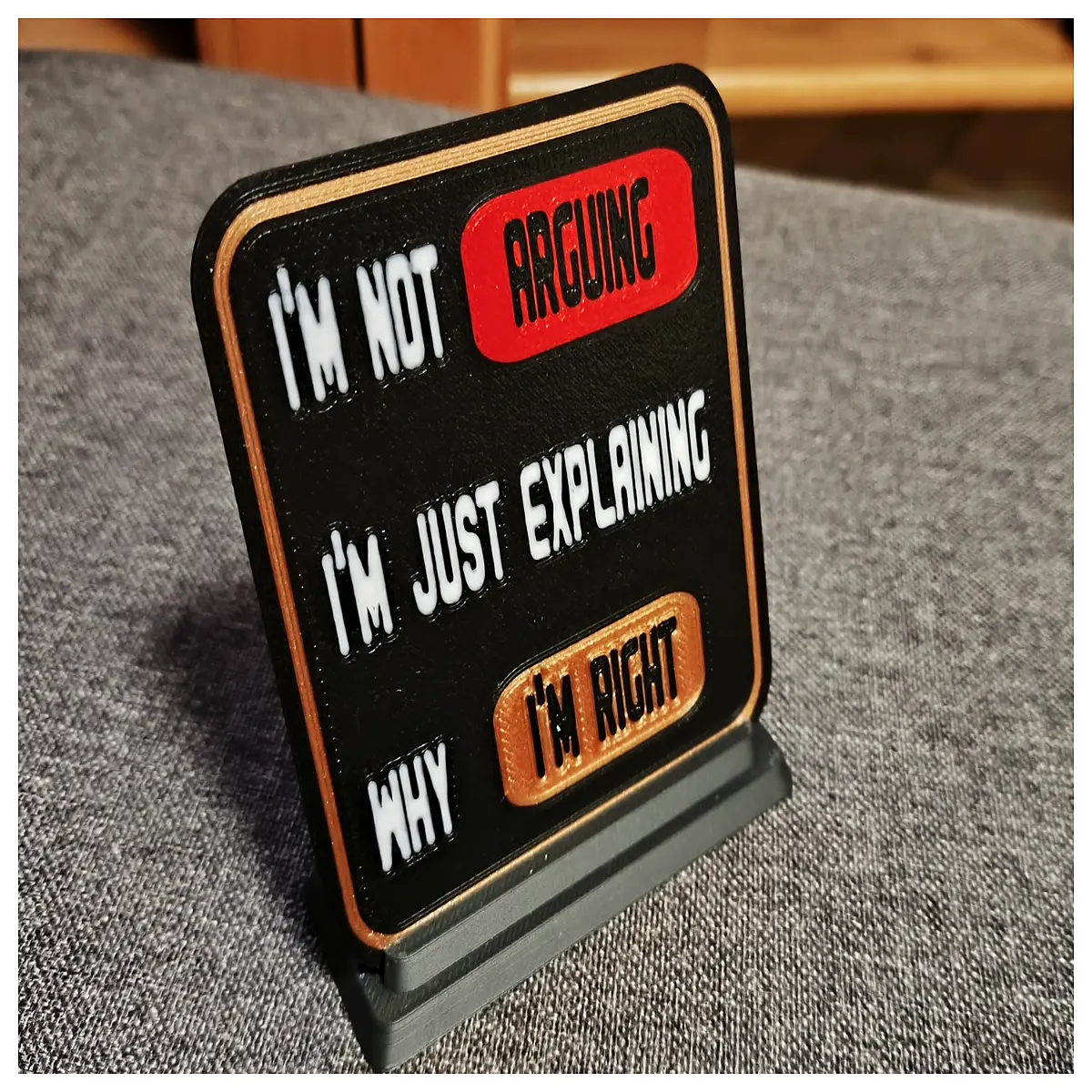 funny sarcastic sign for home office humor decor