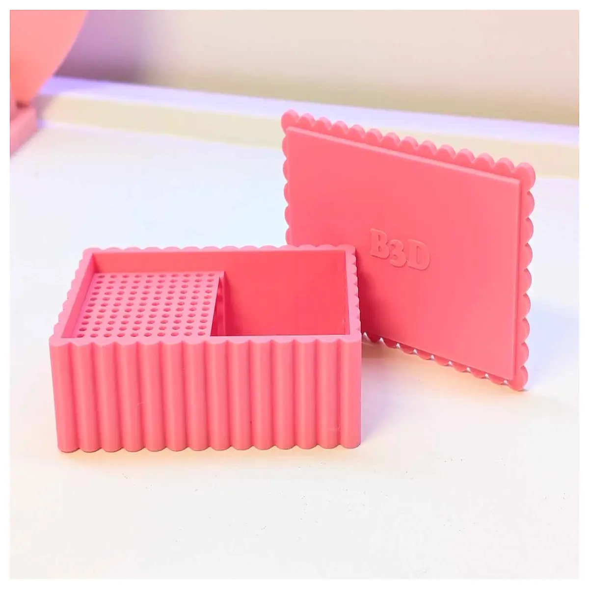 cornstarch storage container for polymer clay air tight plastic tub for conditioning sculpting supplies