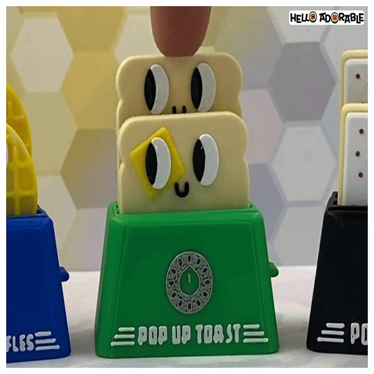 cute toast fidget toy with button for anxiety relief and stress management squishy bread shaped sensory gadget