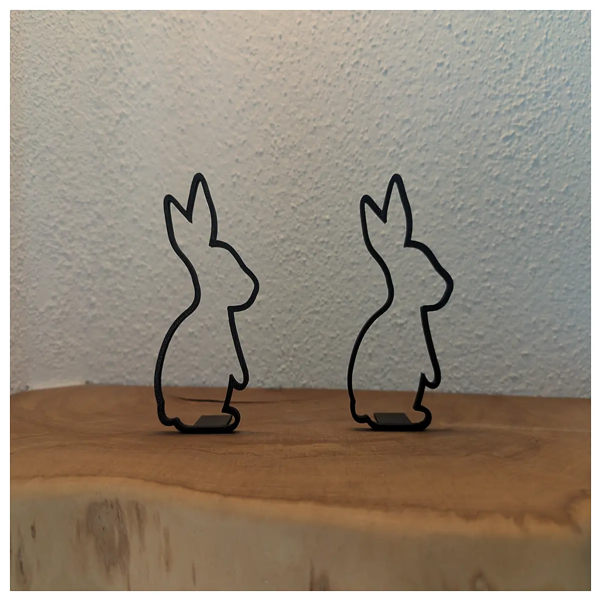 cute mini bunny figurine for desk decor small rabbit statue home ornament printable animal toy