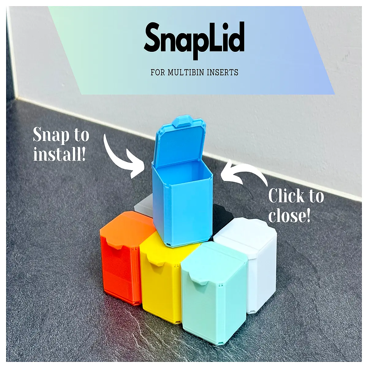 multi compartment storage box lids replacement snap on plastic organizers for craft supplies desk accessories