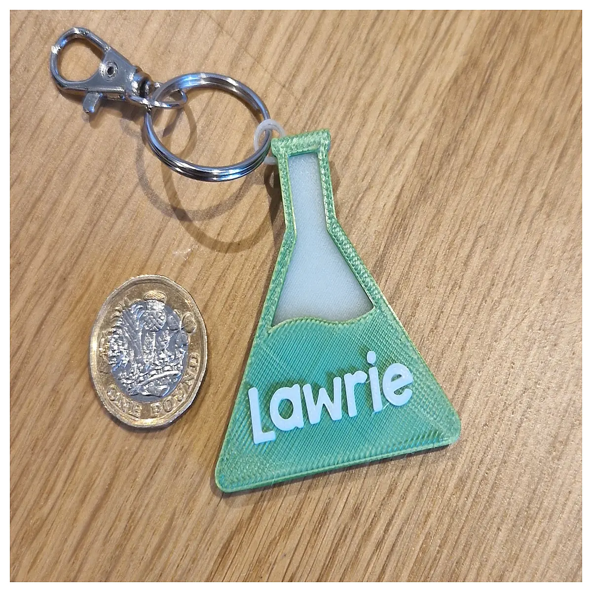 chemistry lab flask keychain science students party favor small toy