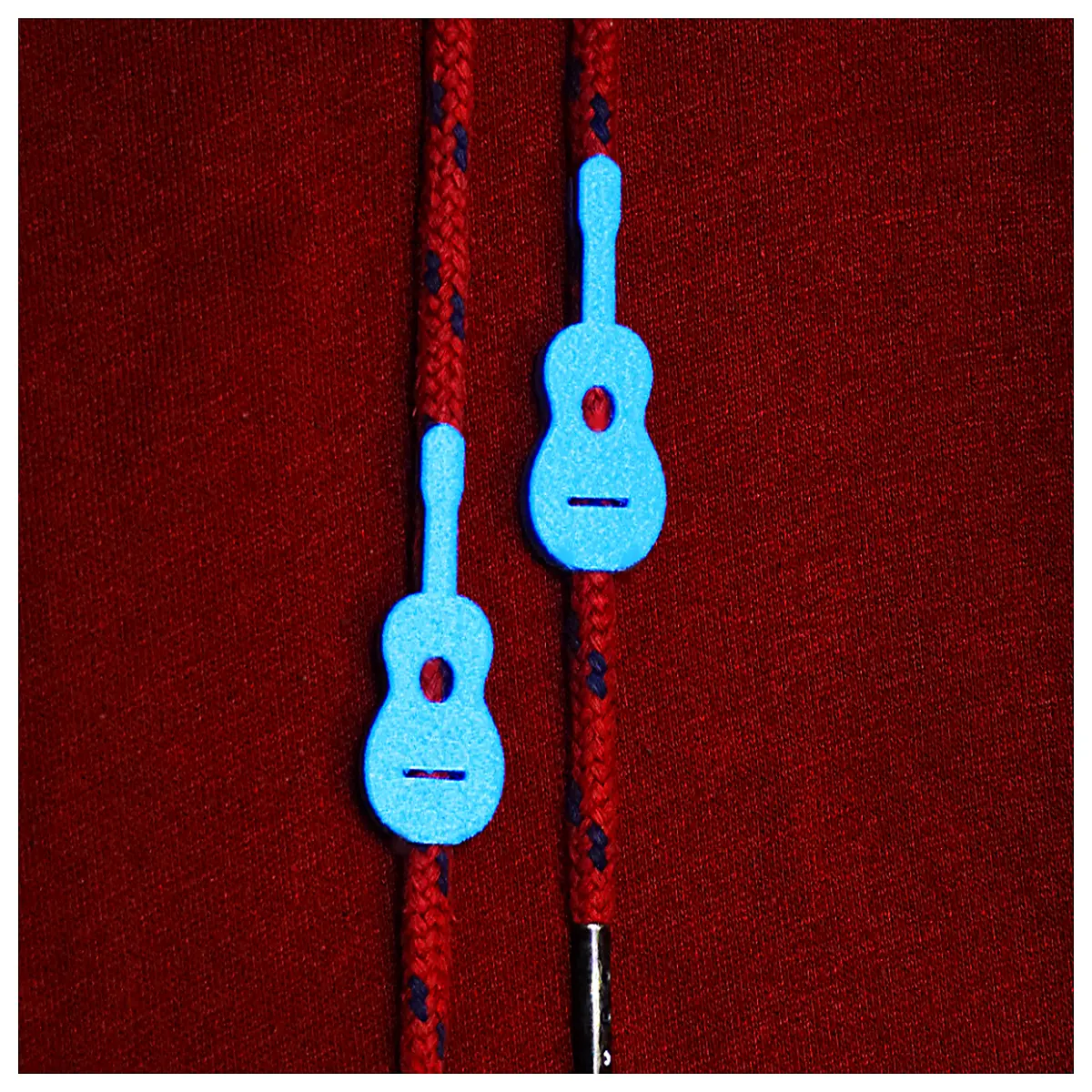 cute guitar hoodie drawstring aglets tips stoppers for sweatshirt cord ends