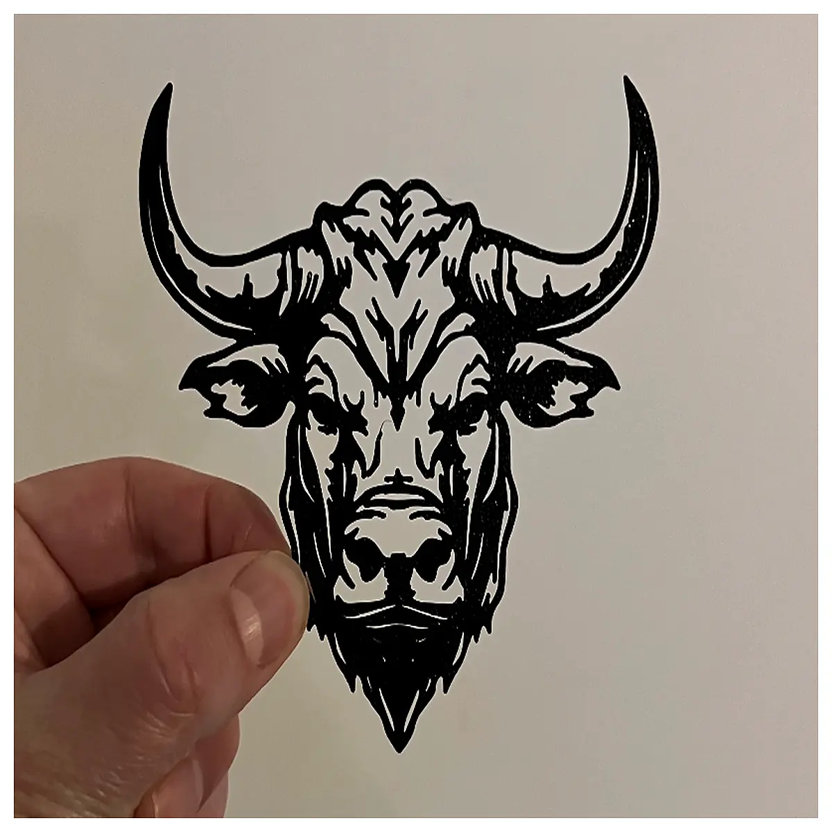 resin buffalo head wall decor rustic farmhouse home accent statue for living room mantel shelf