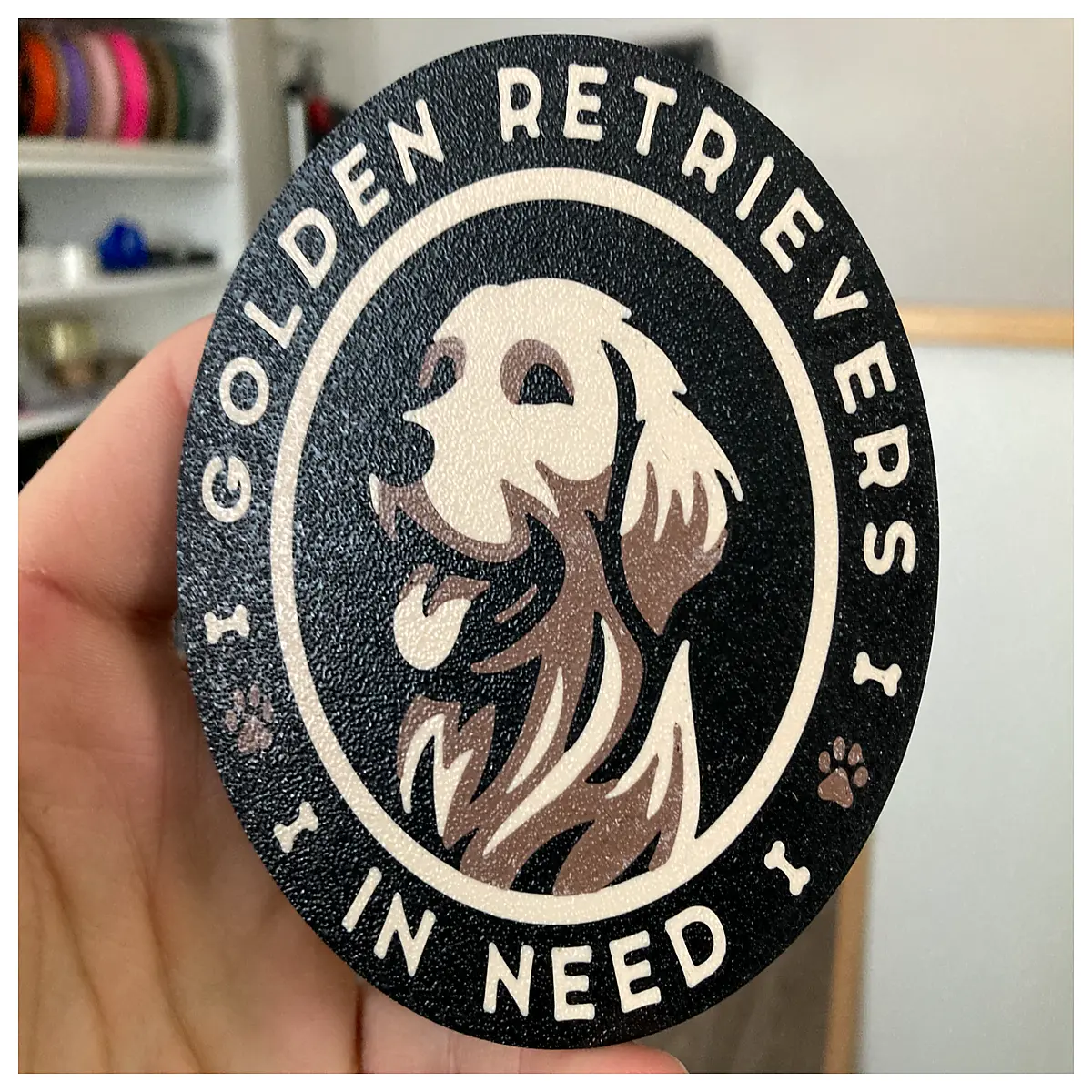 golden retriever coasters set dog lover gifts non slip drink mats for coffee table home decor