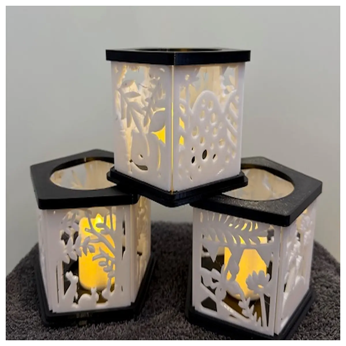 easter table centerpiece candle holder set spring holiday decor for dining room