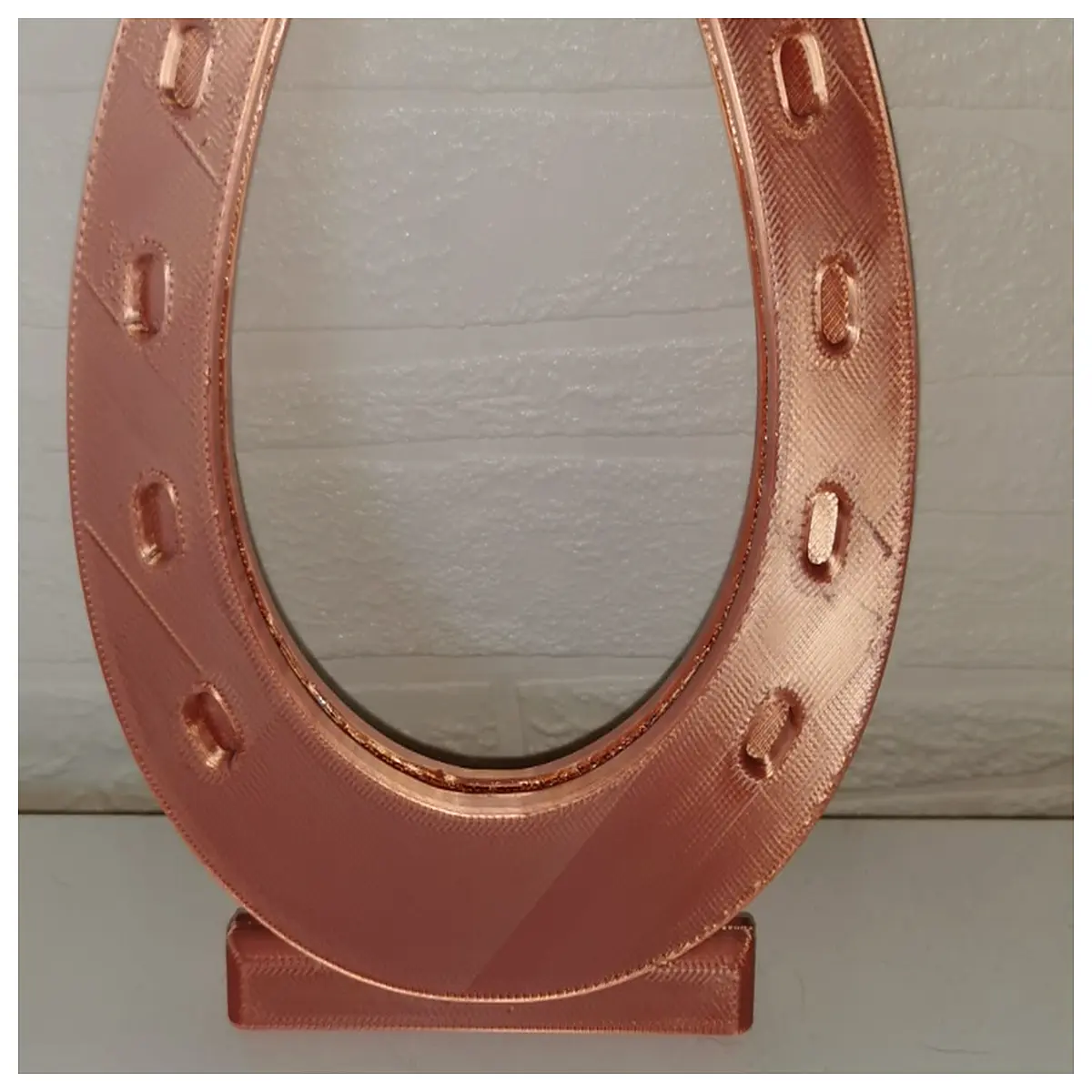 horseshoe shaped photo frame for wall hanging rustic metal horseshoe picture frame with nails vintage shoe print decor for nursery or entryway
