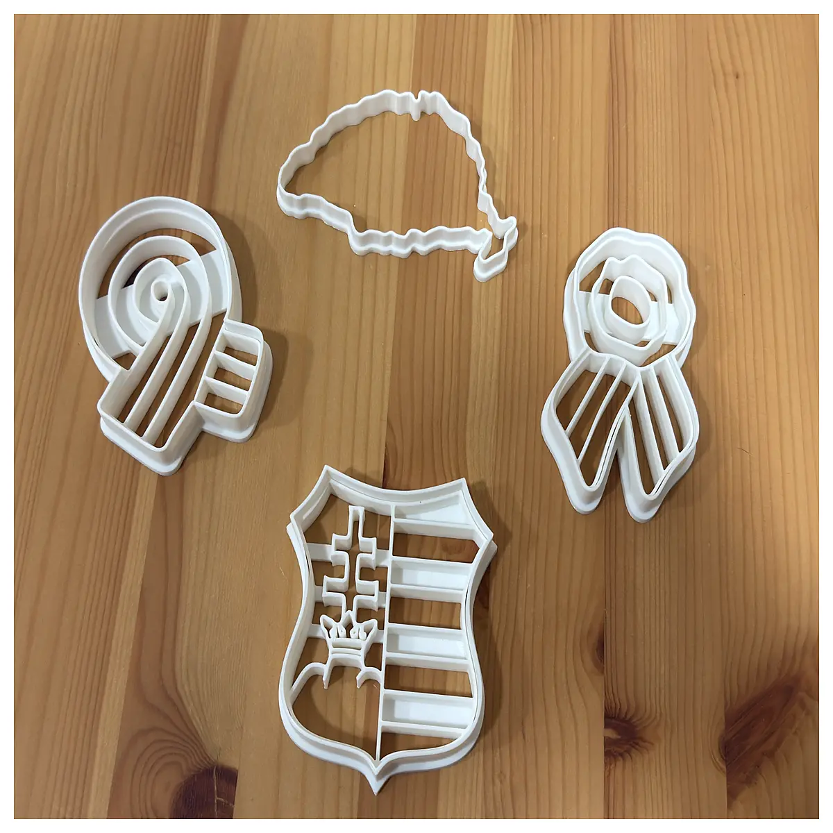 hungarian coat of arms cookie cutter stainless steel baking stamp for holiday treats