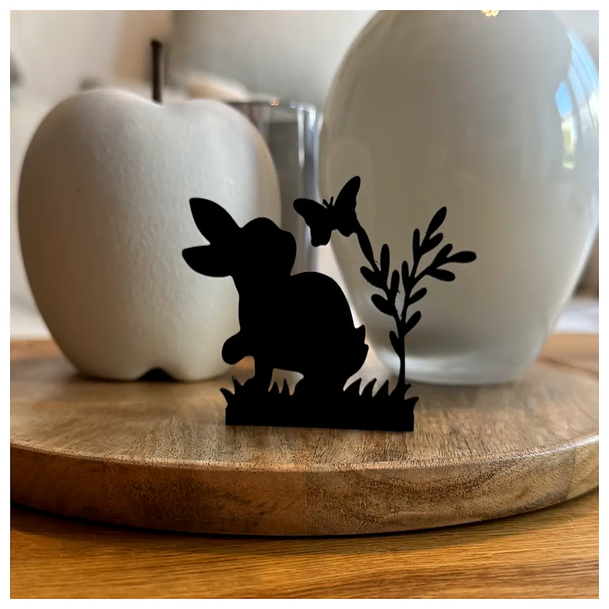 cute rabbit flower vase home decor ceramic bunny planter for desk floral arrangement her