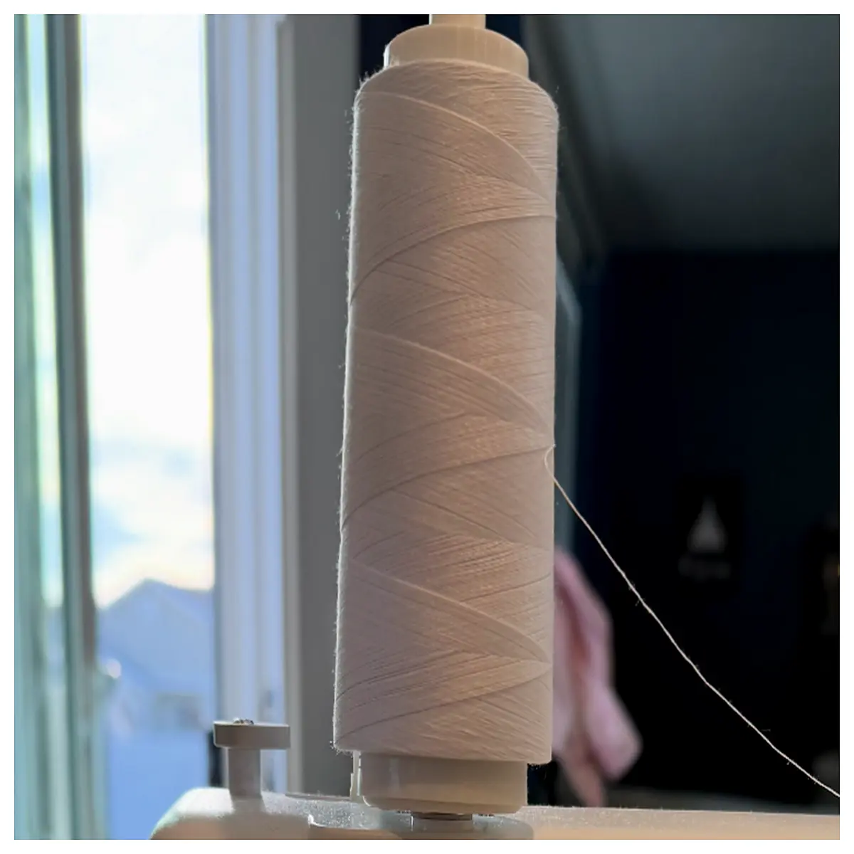 serger thread holder for overlock machine spool organizer table clamp