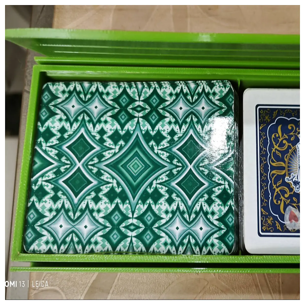 poker card holder box with magnetic closure playing cards organizer for home game night