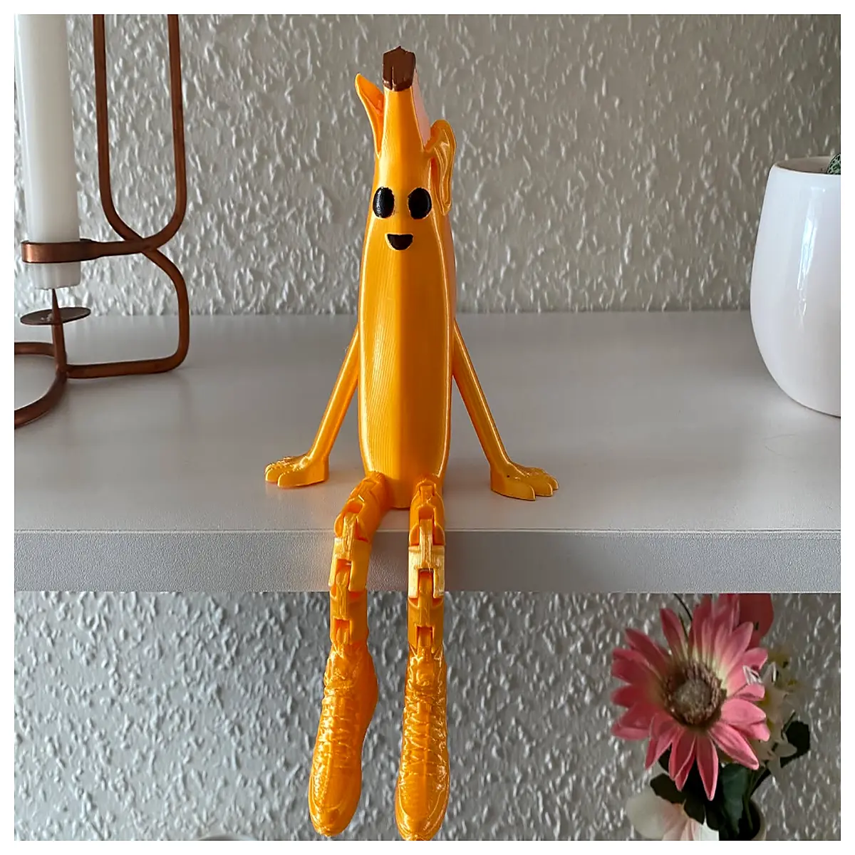 peely banana action figure poseable no support collectible toy for kids