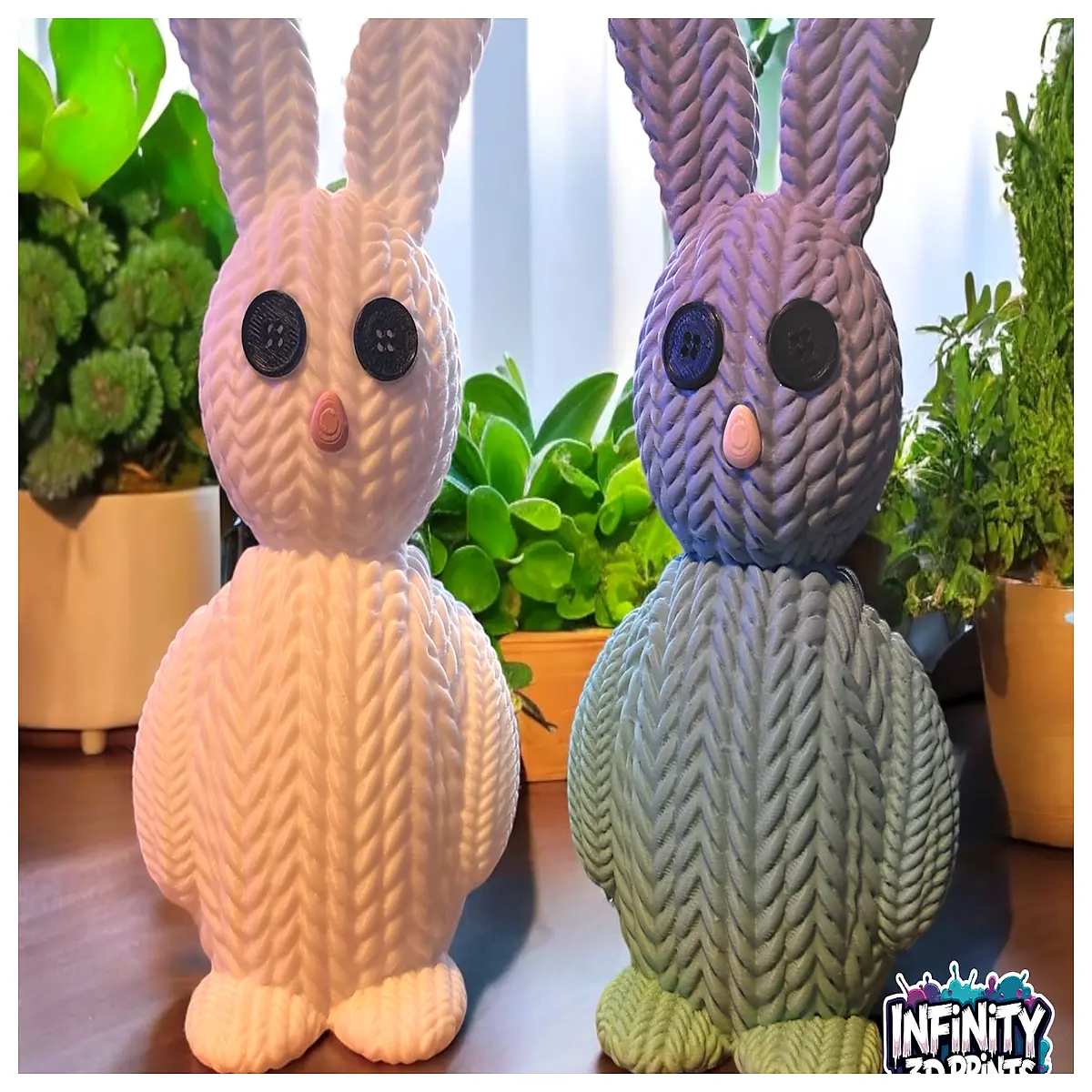handmade crocheted bunny plushie cute wool yarn rabbit toy for baby nursery decor soft stuffed animal gift