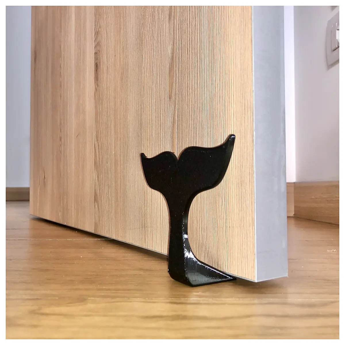 cute whale door stopper for kids room duty rubber floor protector against wall damage non slip baby safety wedge