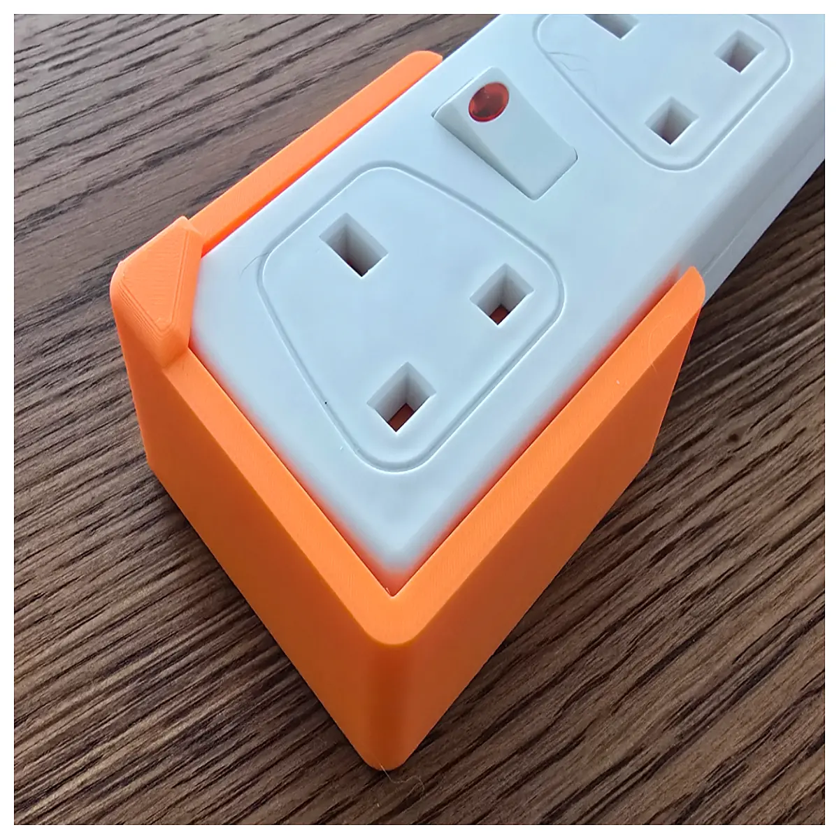 plug extension lead wall mount bracket quick connect cable organizer duty power strip holder screw fix