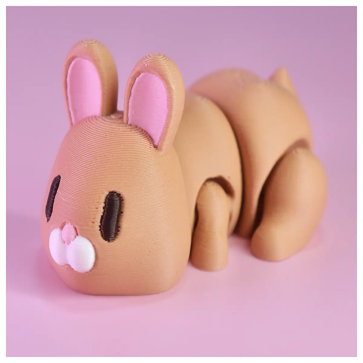 articulated plush bunny toy flexible joints for kids