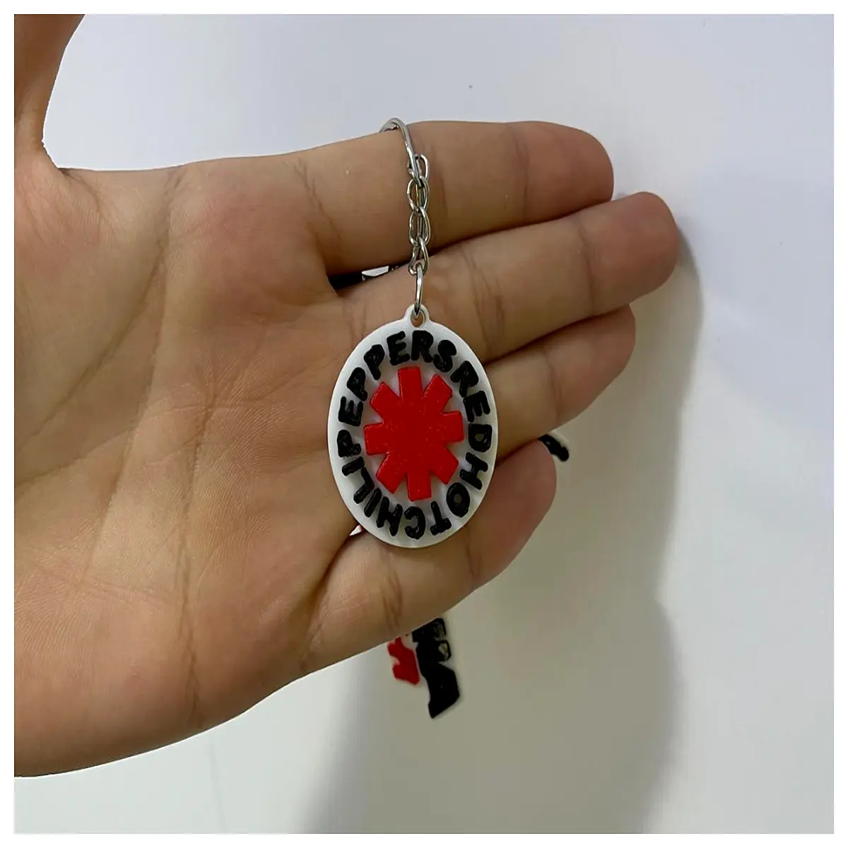 cute red chili pepper keychain for women men spicy food lover gift cartoon vegetable bag charm anti lost car keys holder