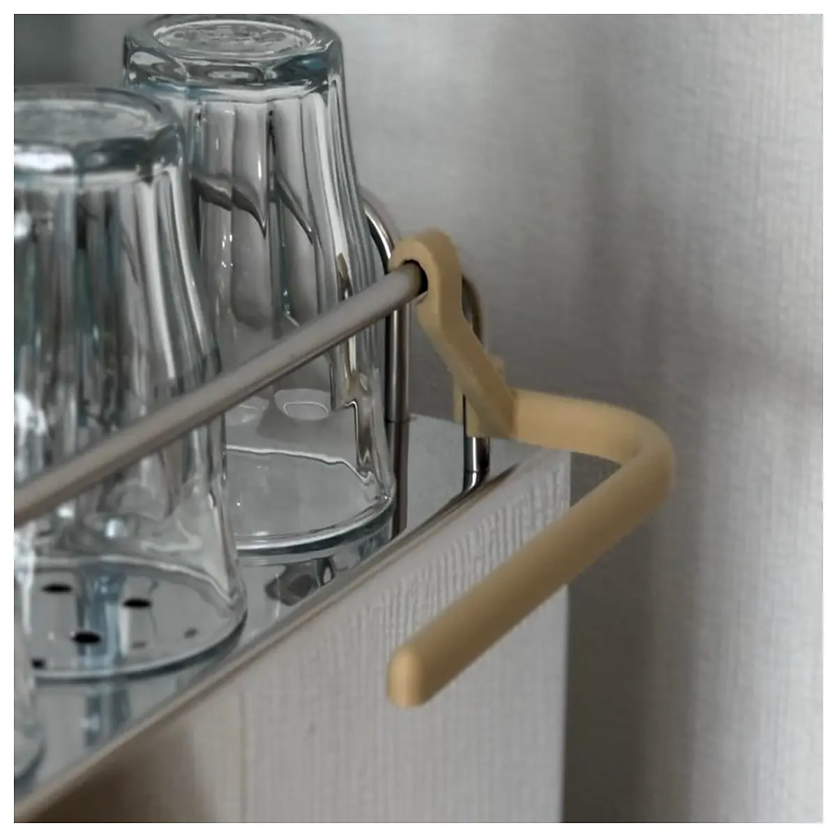 espresso machine cloth hook for 6mm rail ecm group head accessory drip tray organizer