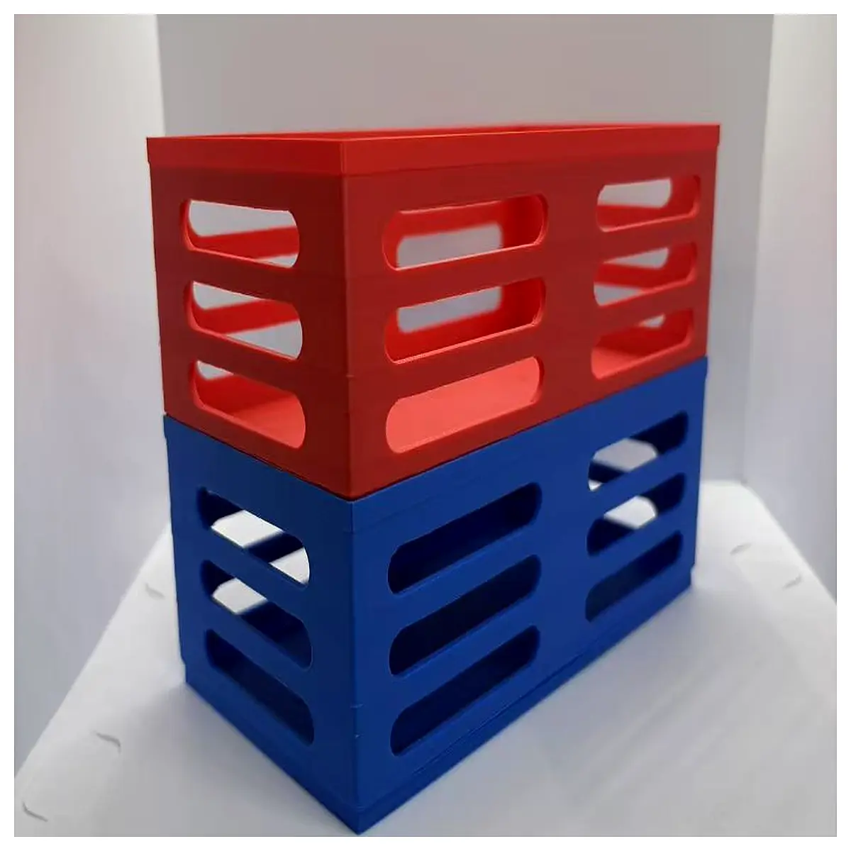 stackable plastic storage bins with lids small organizer boxes for closet drawer shelf space saving container