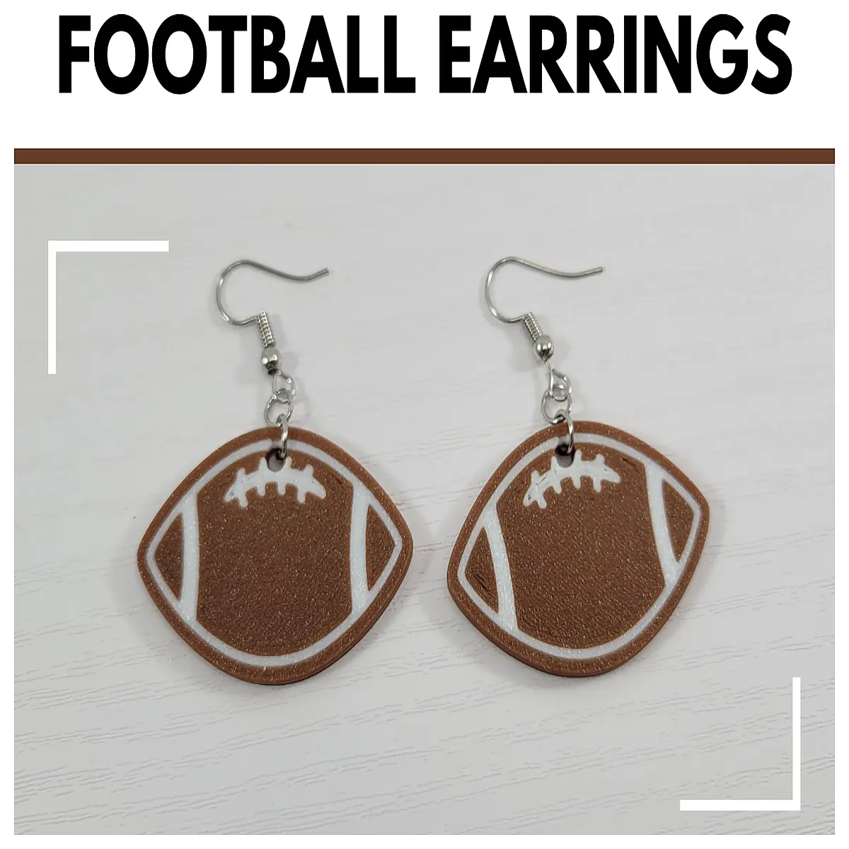 american laced earrings sporty jewelry for fans