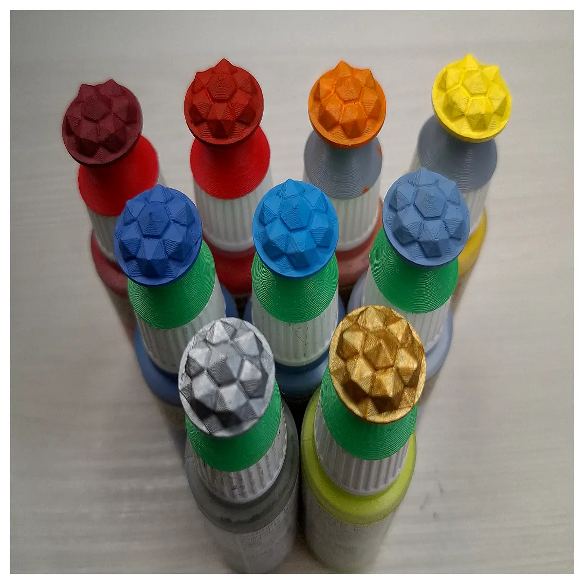 universal mushroom cap paint bottle lid for vallejo army painter hobby supplies