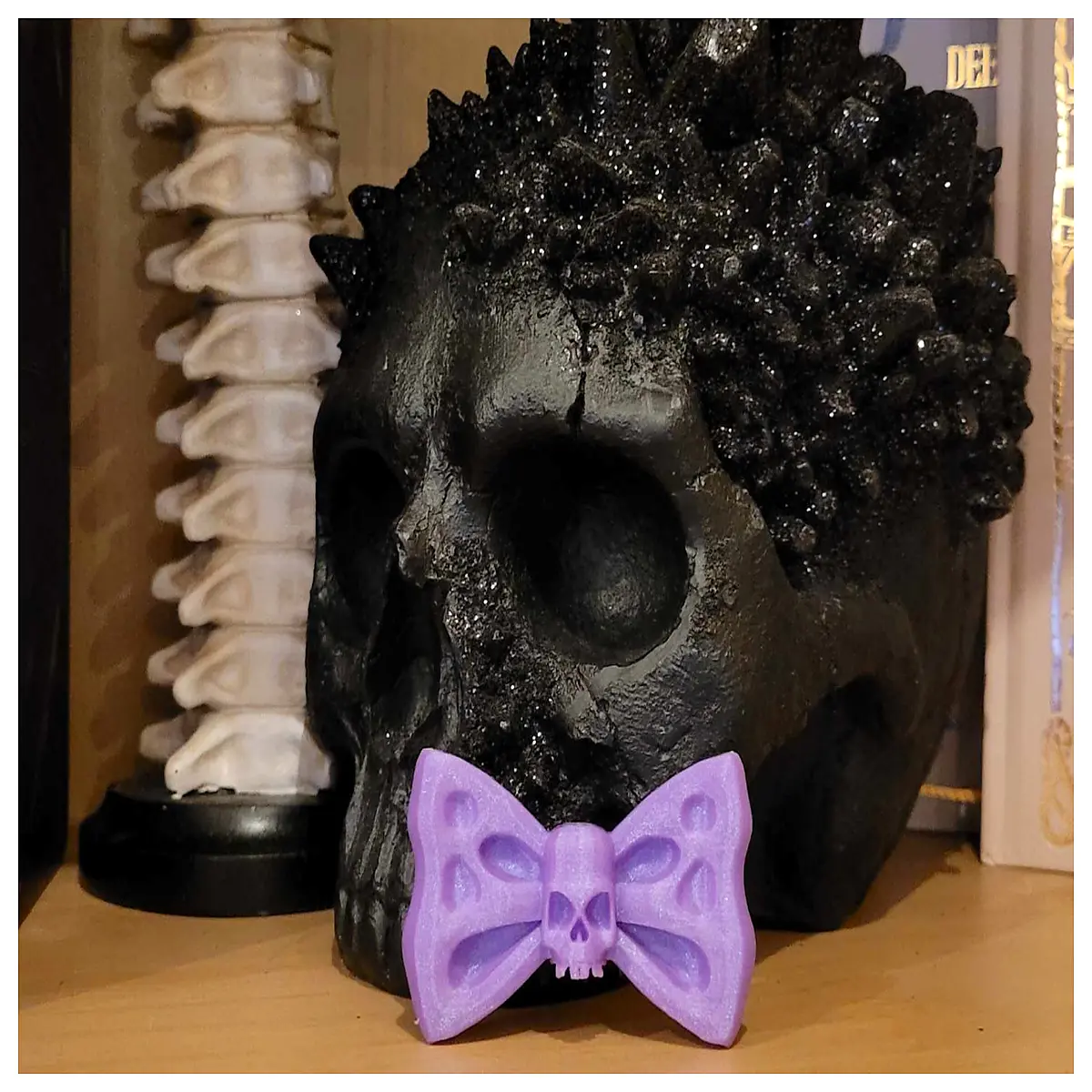 goth hair bows skull clip bone ribbon for emo punk aesthetic dark goth accessories