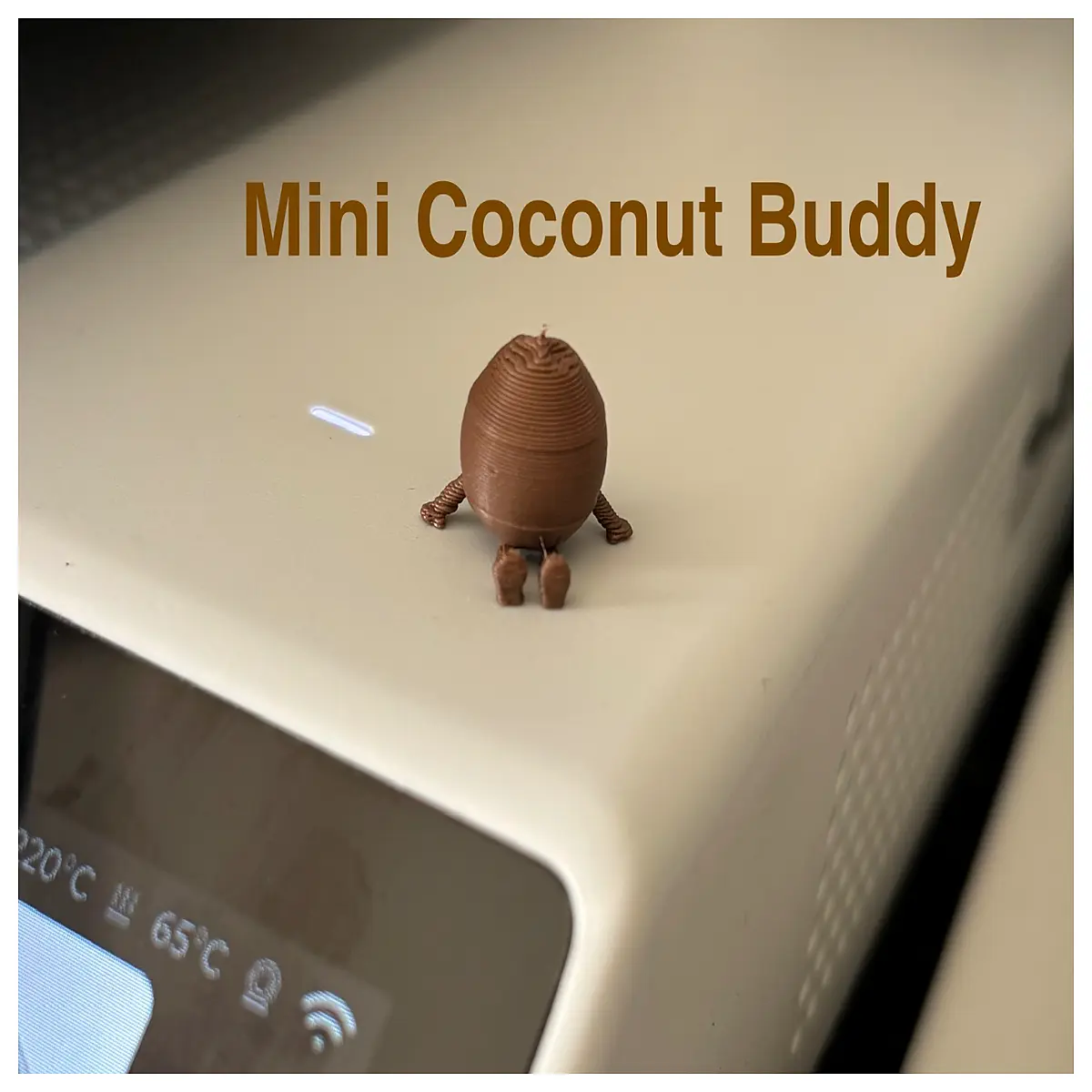 mini coconut plushie keychain cute tropical decor kids