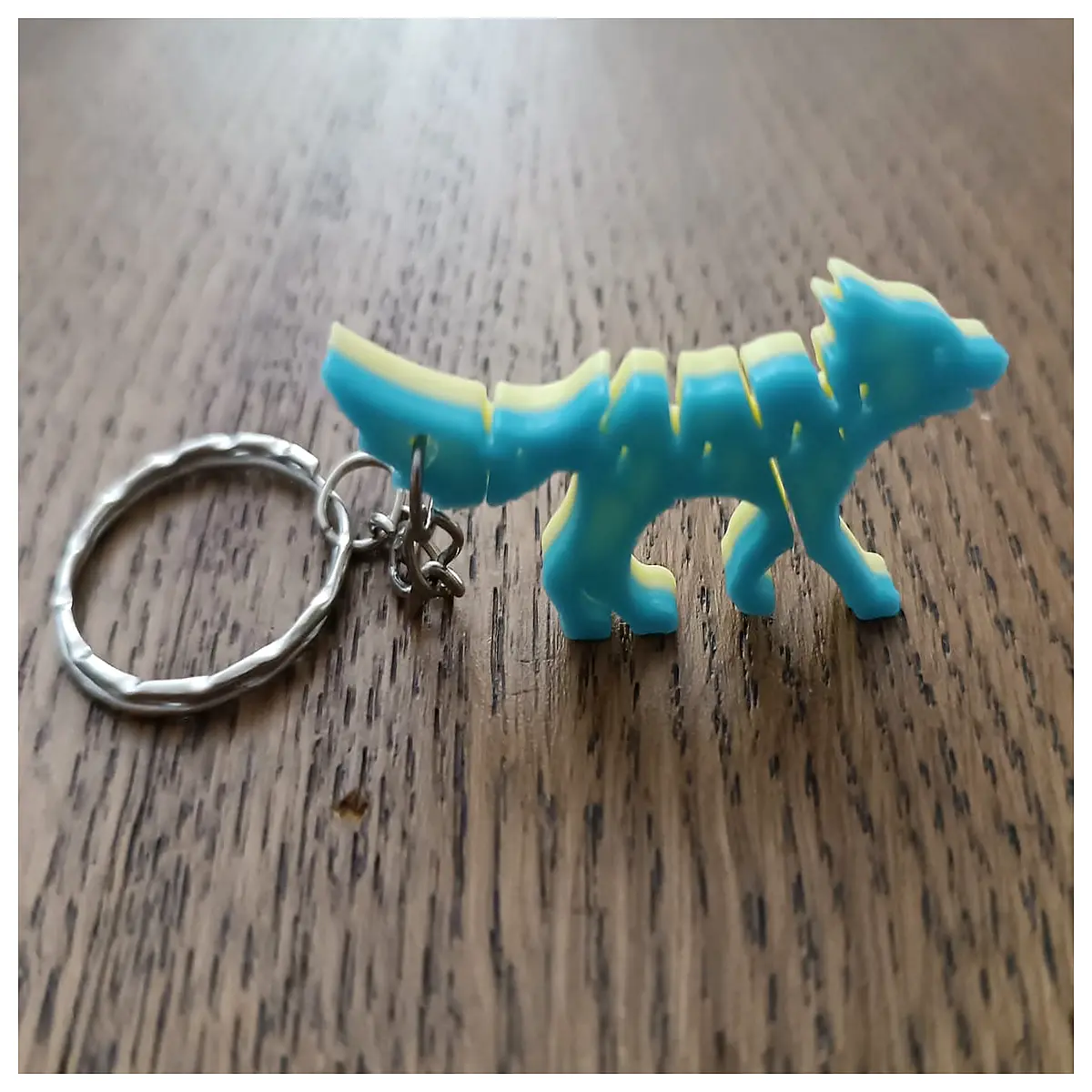 cute moving fox keychain for bags flexible animal charm pendant funny wiggling fox toy women girls