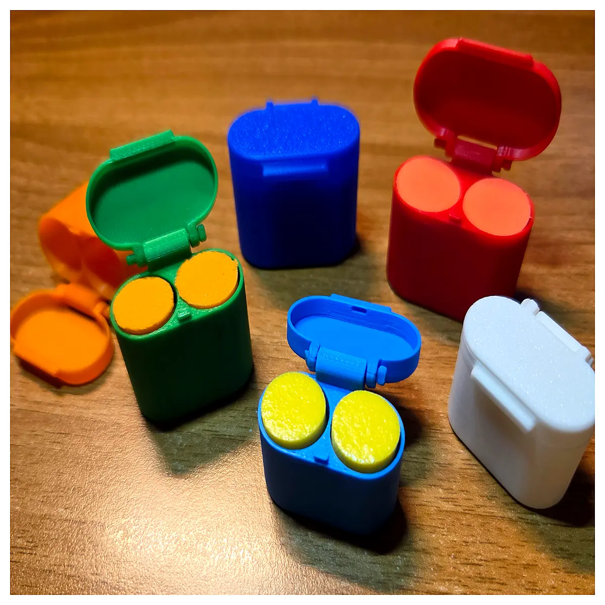 mini earplug case portable travel storage box for hearing aid batteries and tips waterproof protective container