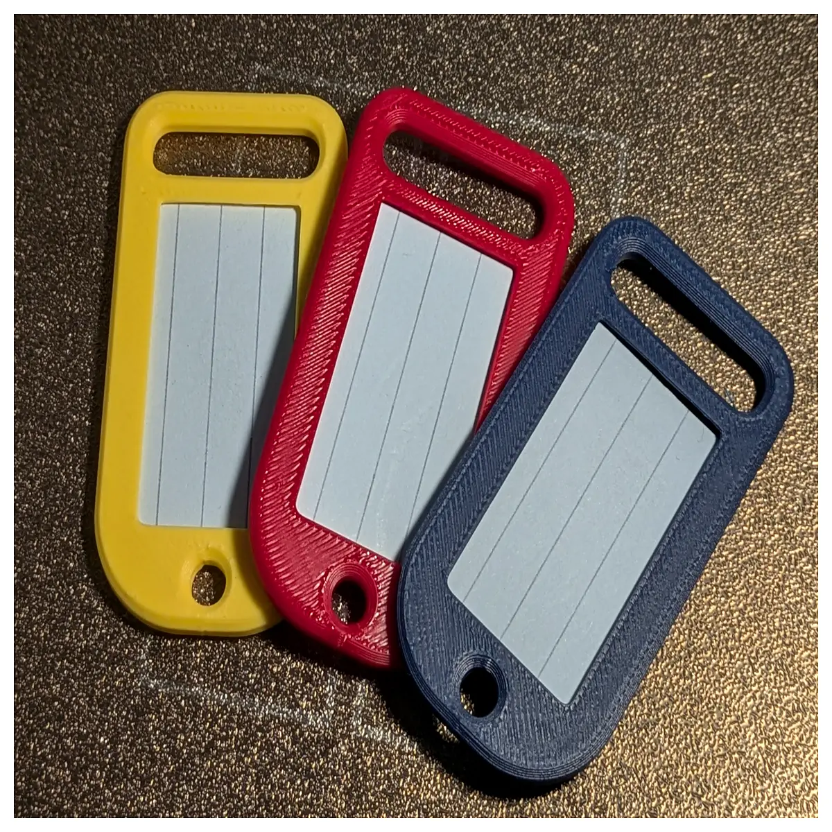 keychain holder for men women slim wallet with 3 slots metal business card case minimalist id badge clip