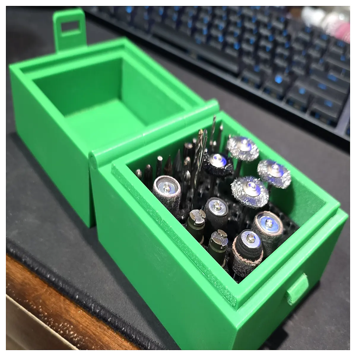 engraving tool holder organizer box for rotary bits storage case