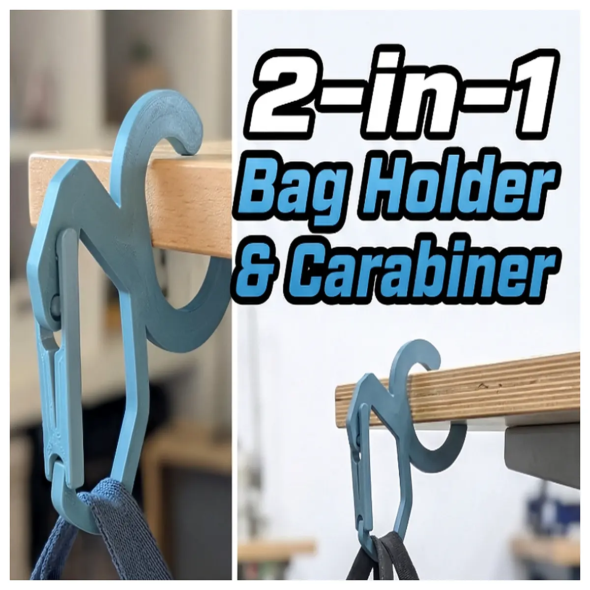 portable bag hook carabiner clip for purse handbag travel organizer desktop hanger keychain holder