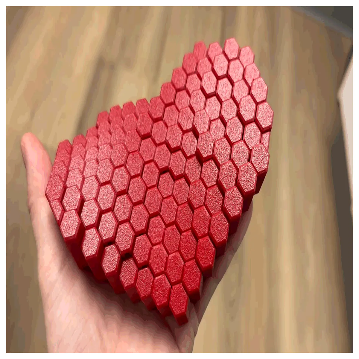 large hexagon fidget toy stress relief squeeze popper valentine s day couples