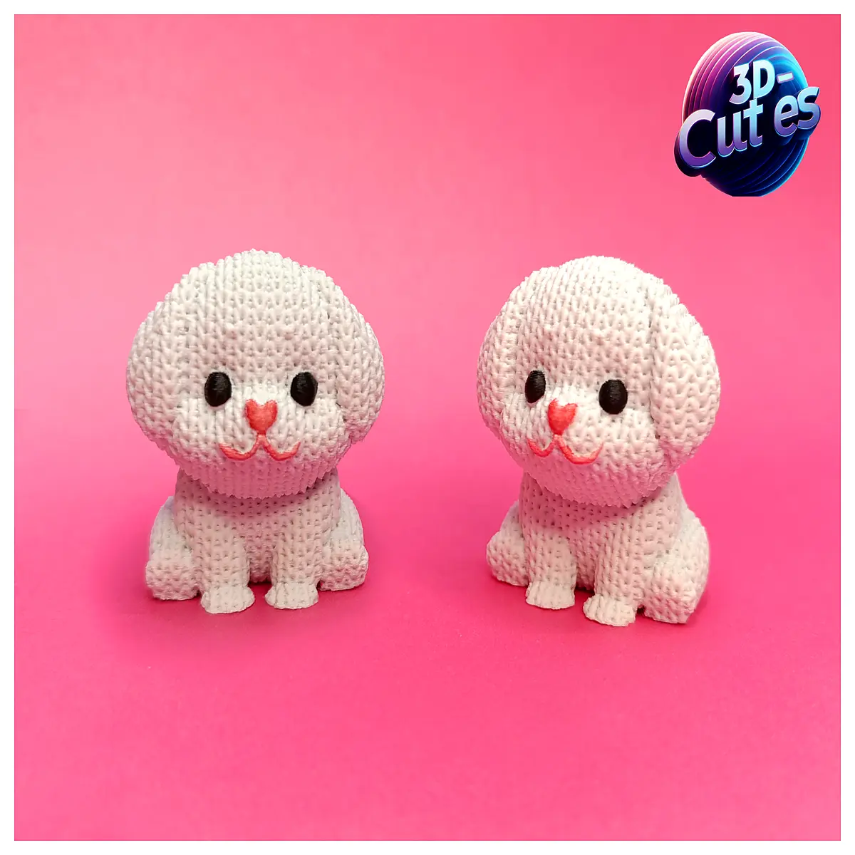 knitted puppy plush toy for baby soft wool dog stuffed animal cute crochet pet gift