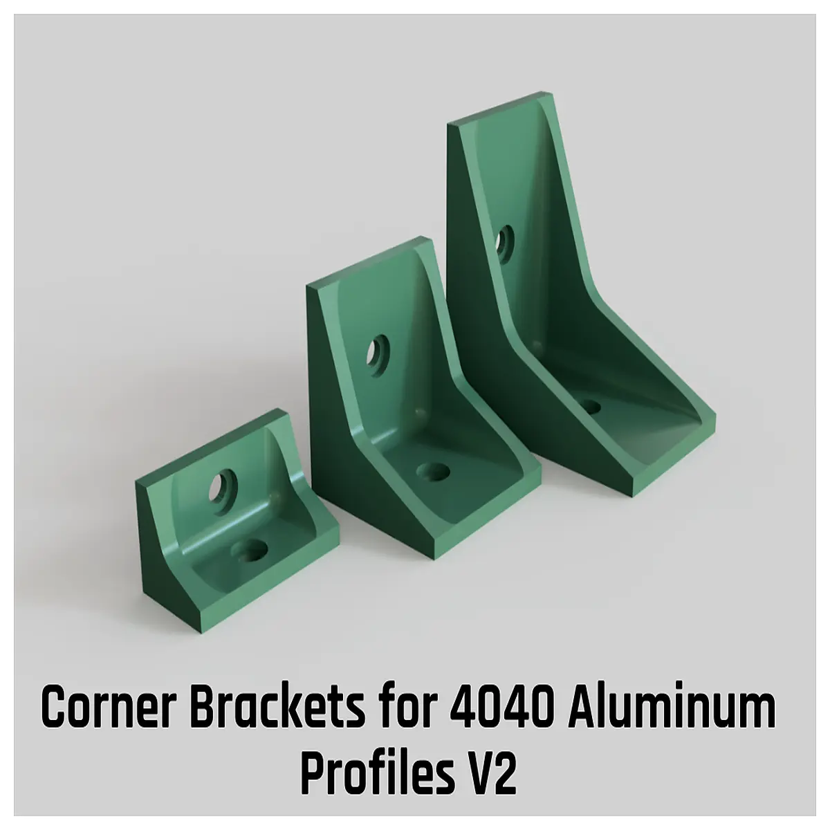 4040 aluminum profile corner bracket reinforced m5 threaded support angle connector for printer frame and cnc machine assembly