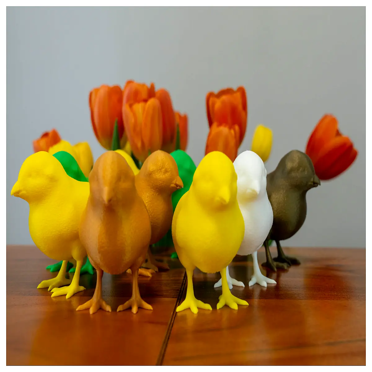 realistic baby chicks for easter decoration plastic fluffies farm animal decor spring party supplies