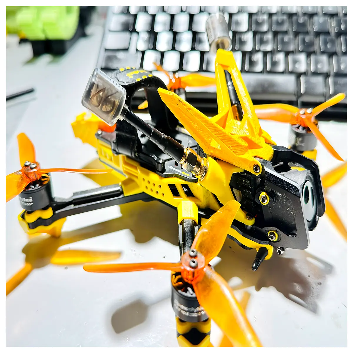 speedybee bee25 vtx sma antenna mount bracket fpv racing drone upgrade parts long range transmission support