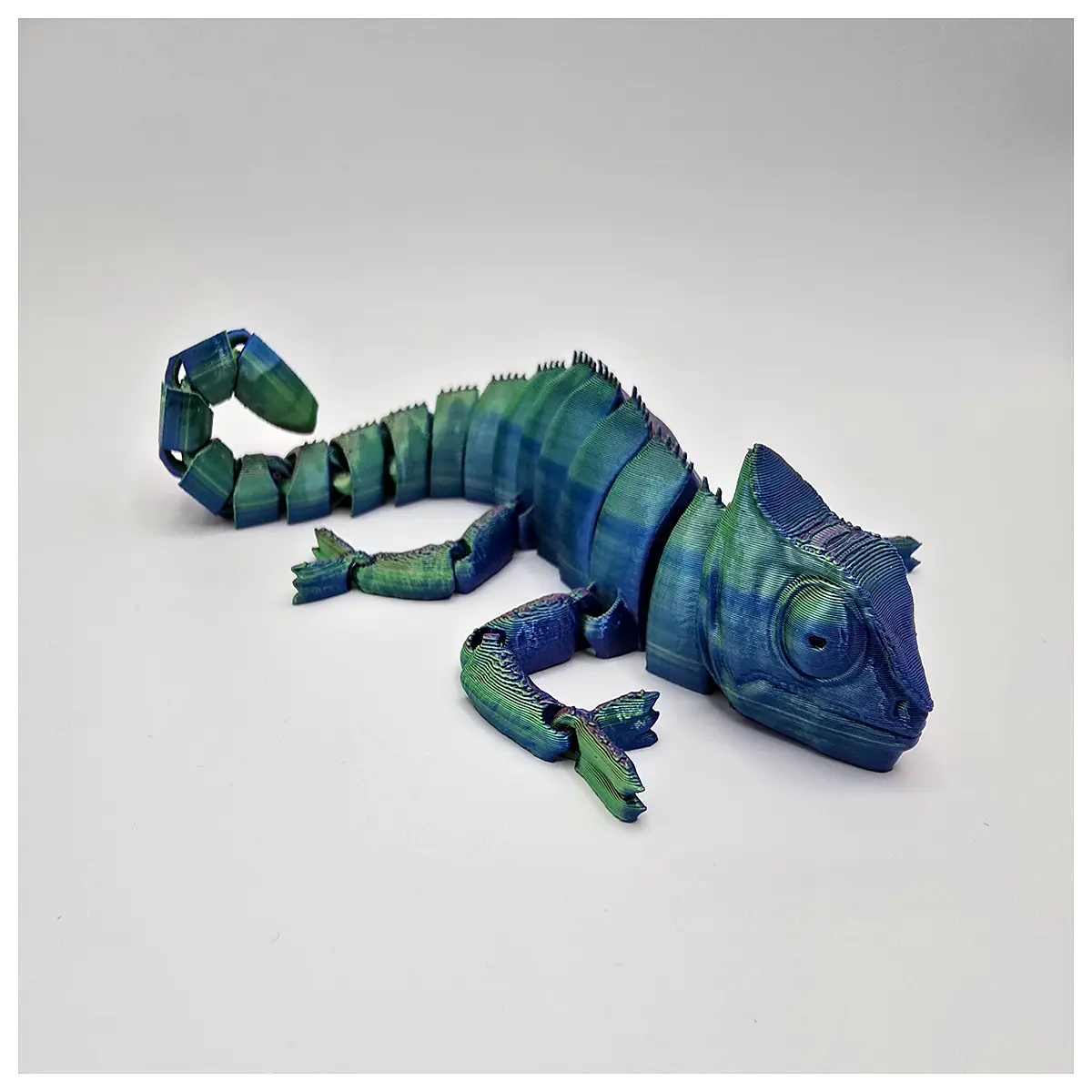 articulated chameleon action figure collectible toy for kids gift