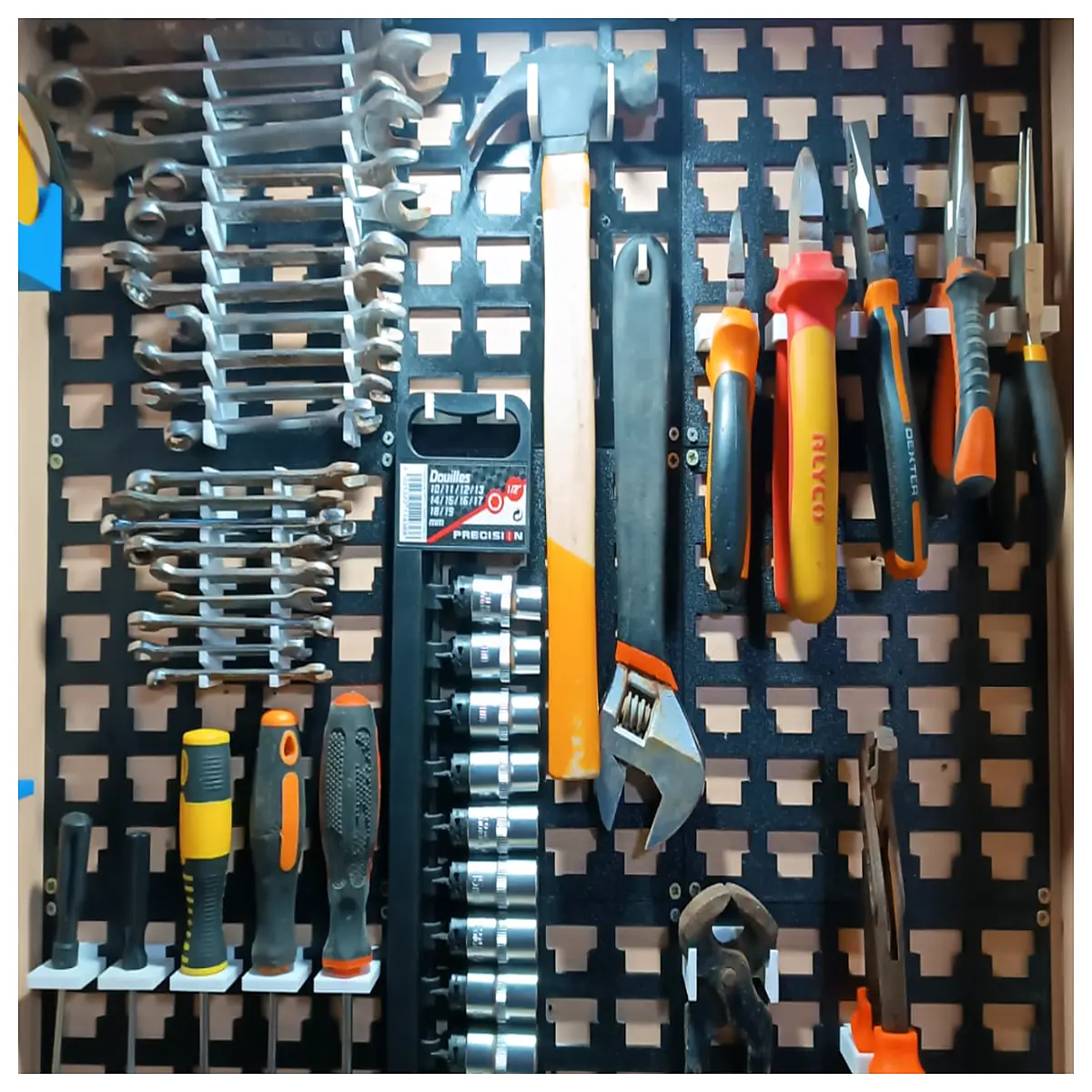 plastic side panel organizer accessories for storage bins shelves modular stacking parts replacement