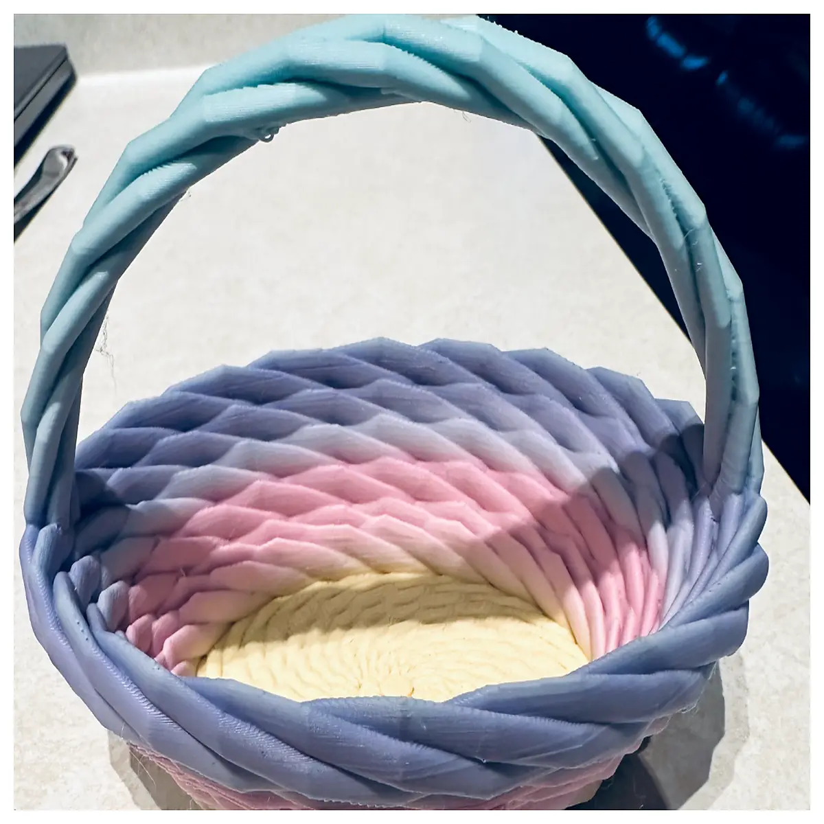 oval easter basket for kids large plastic egg holder with handle spring holiday gift container