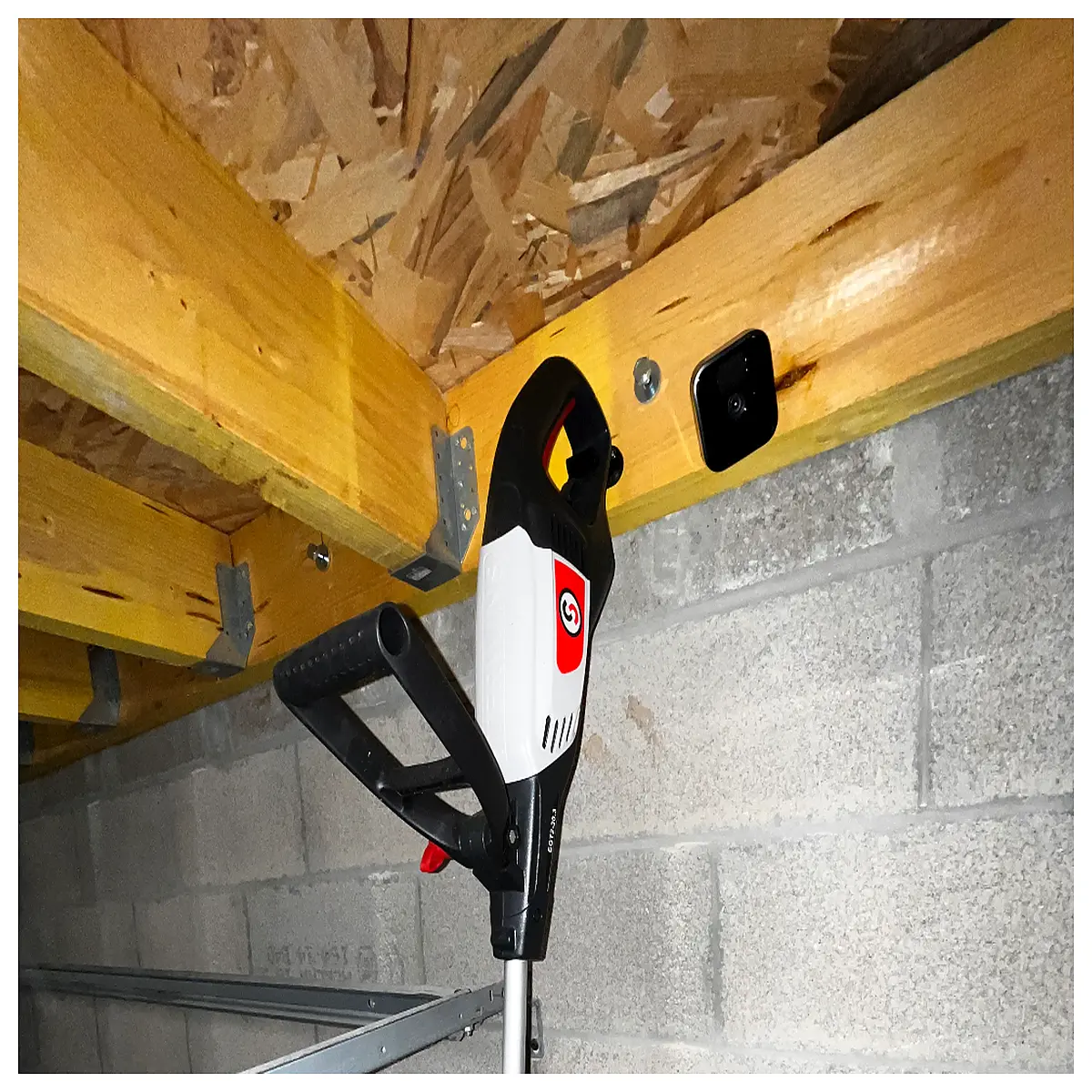 duty wall mount for electric string trimmers lawn mower storage rack hanger organizer garage shed vertical holder