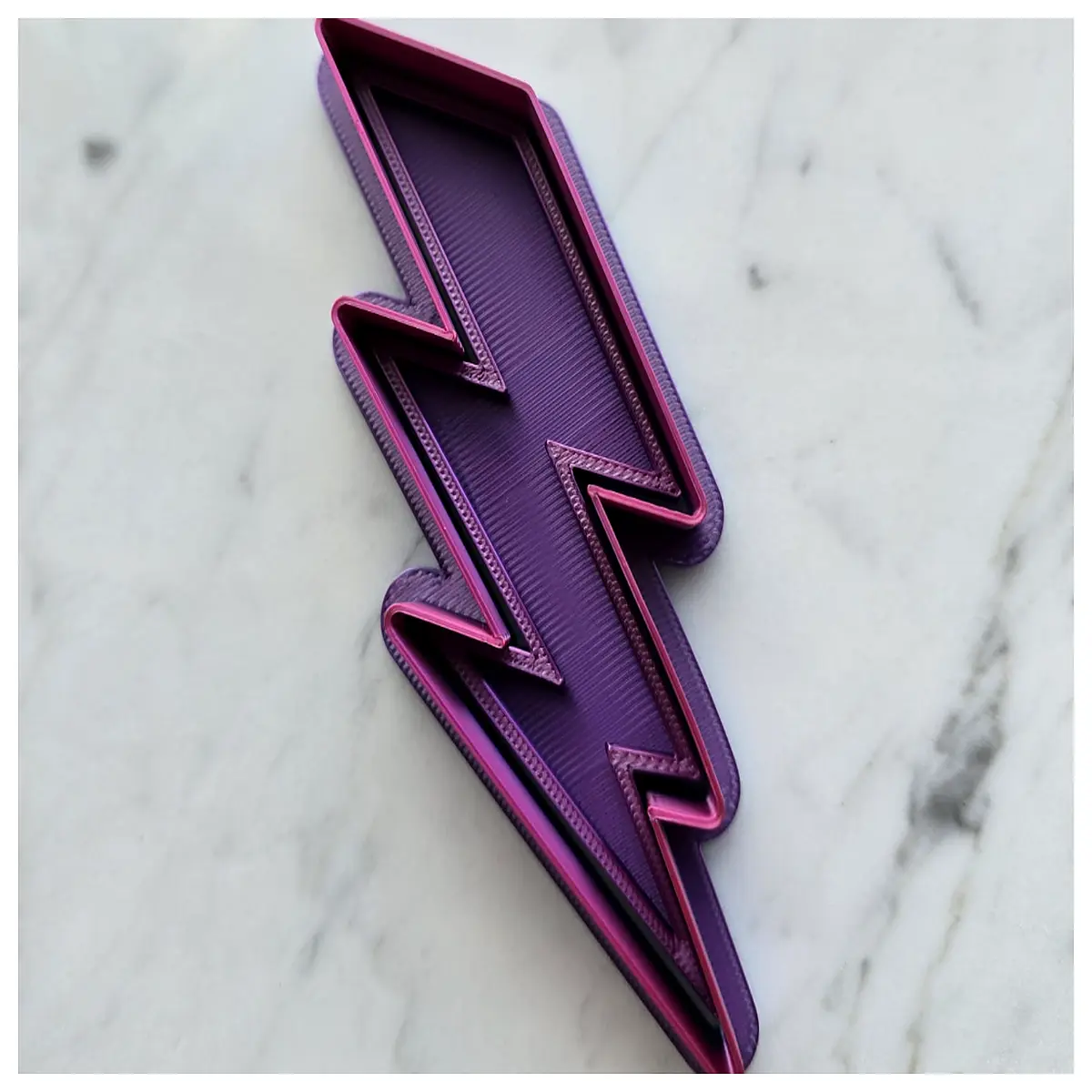 lightning bolt cookie cutter for playdough clay kids baking tools diy craft shapes