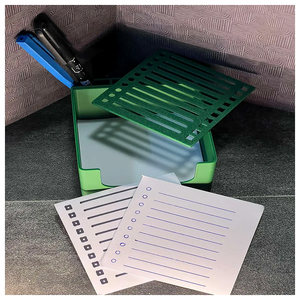 a5 dotted notebook with daily planner template for journaling meeting notes and productivity tracking