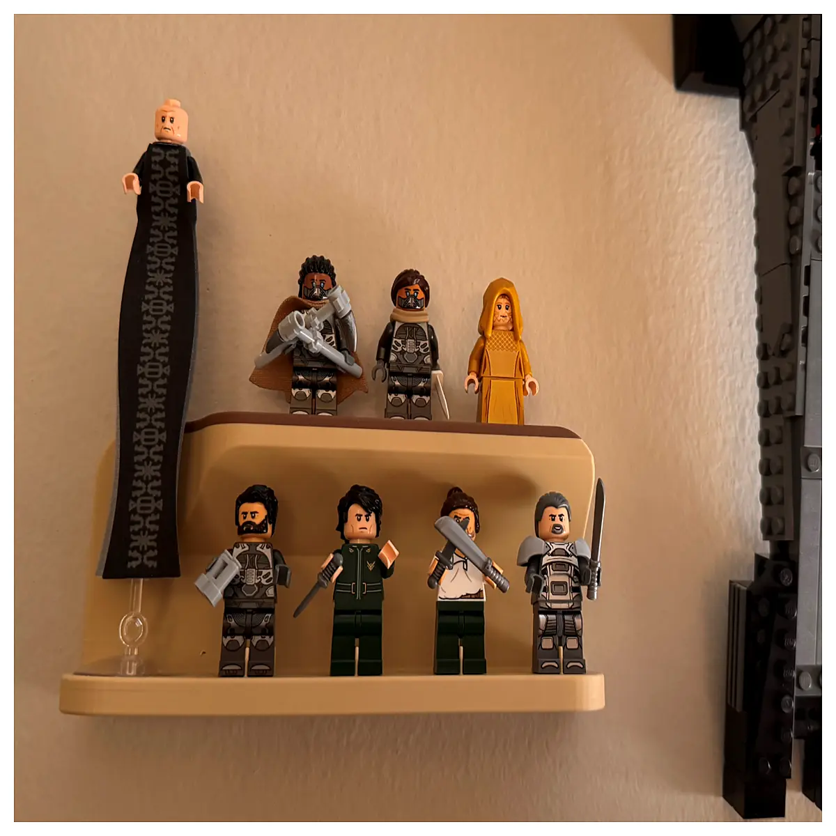 miniature figure acrylic riser for blind box collection organizer shelf insert