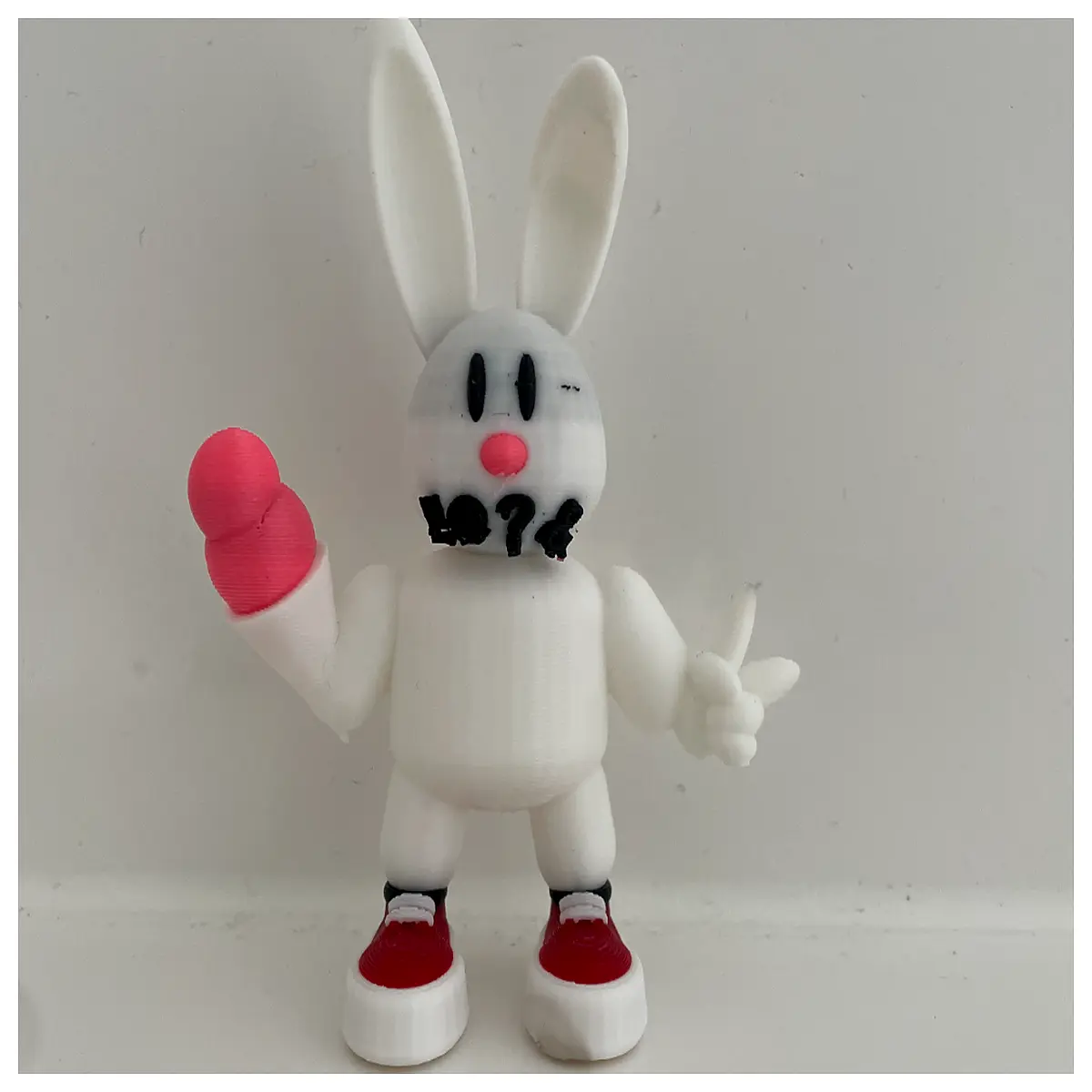 funny swearing rabbit plush toy rude bunny stuffed animal for kids cute angry cartoon rabbit doll humorous pet gift