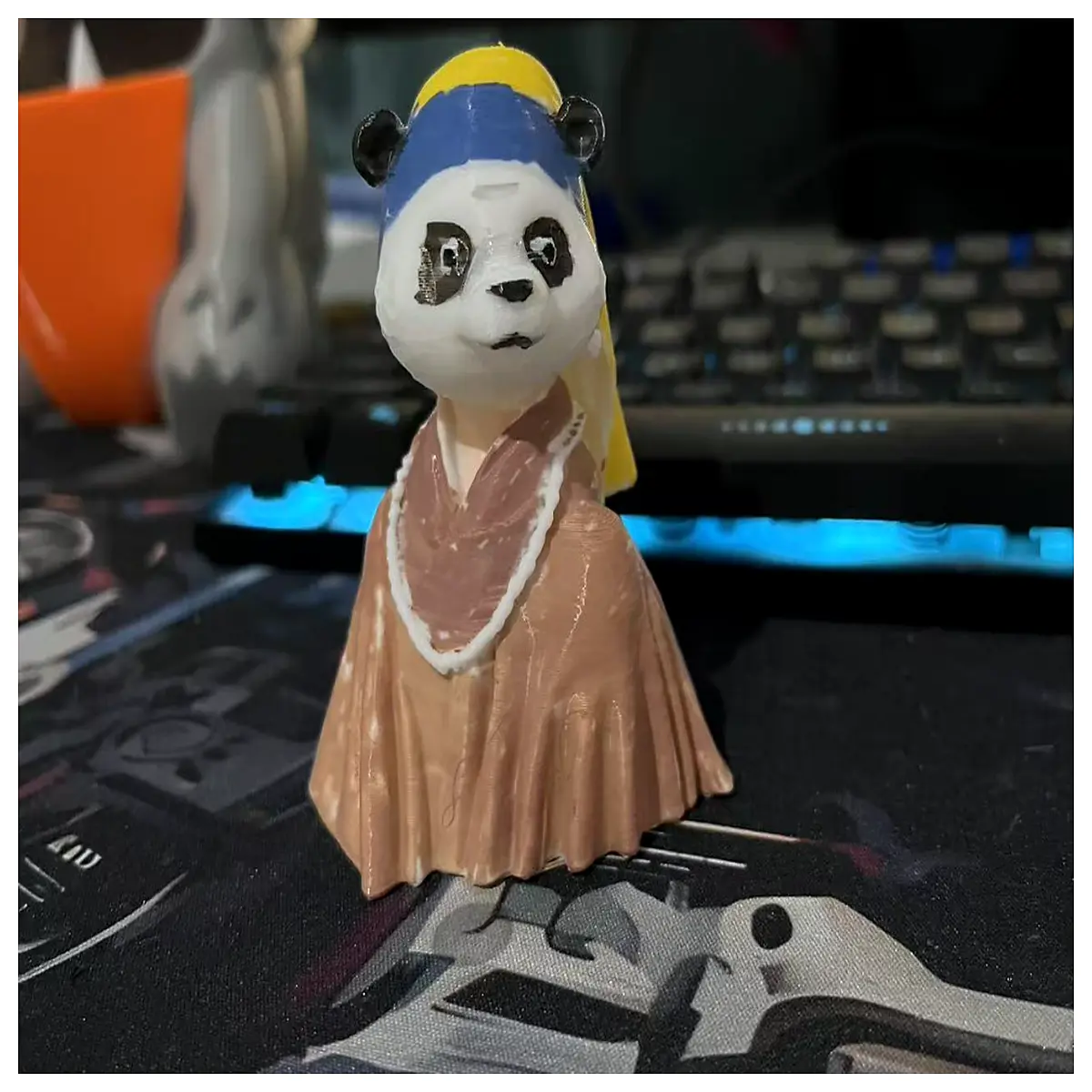 cute panda necklace with beads kawaii animal pendant jewelry for women girls