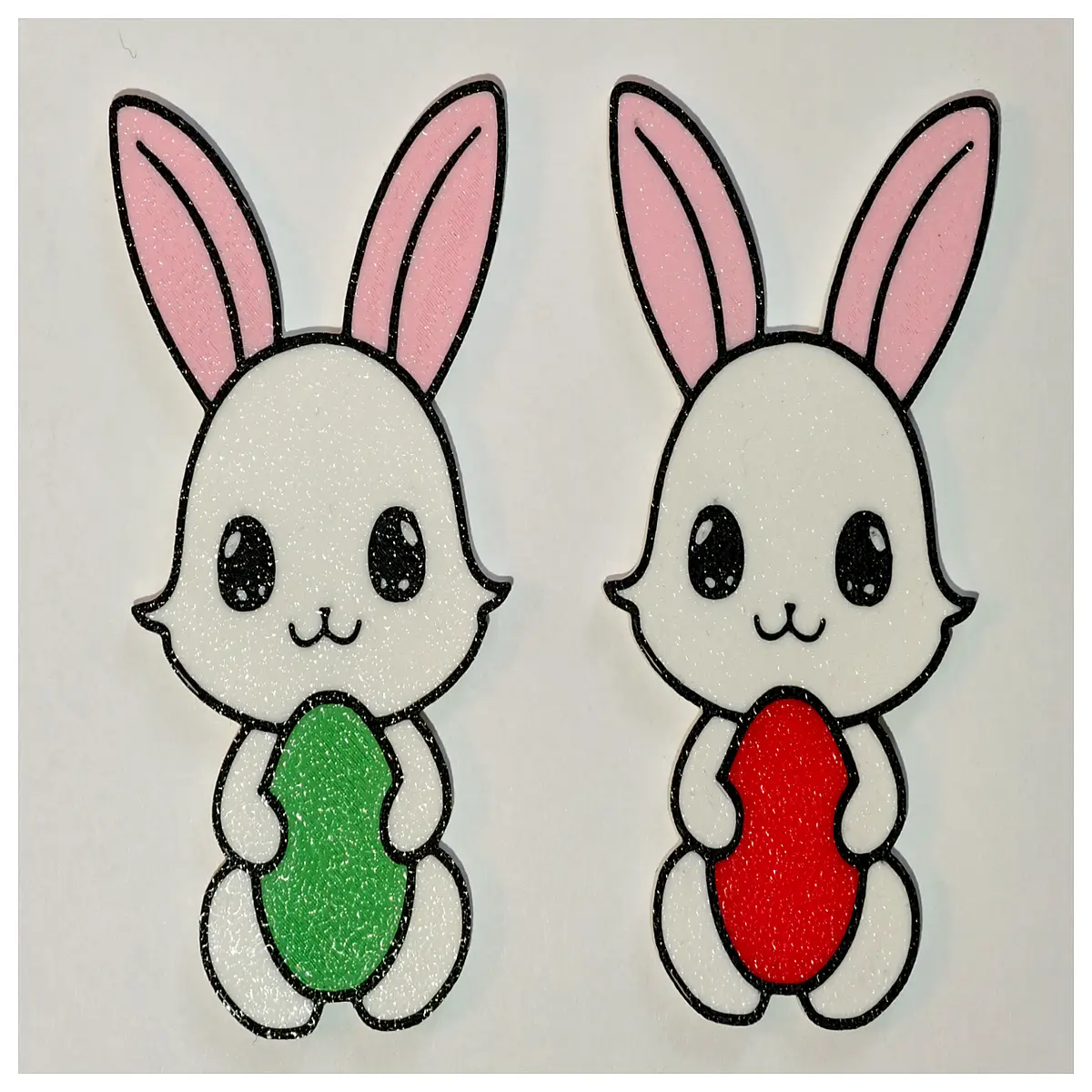 plush easter bunny toy for kids foil balloon rabbit decoration chocolate filled egg hunt prize cute spring holiday gift
