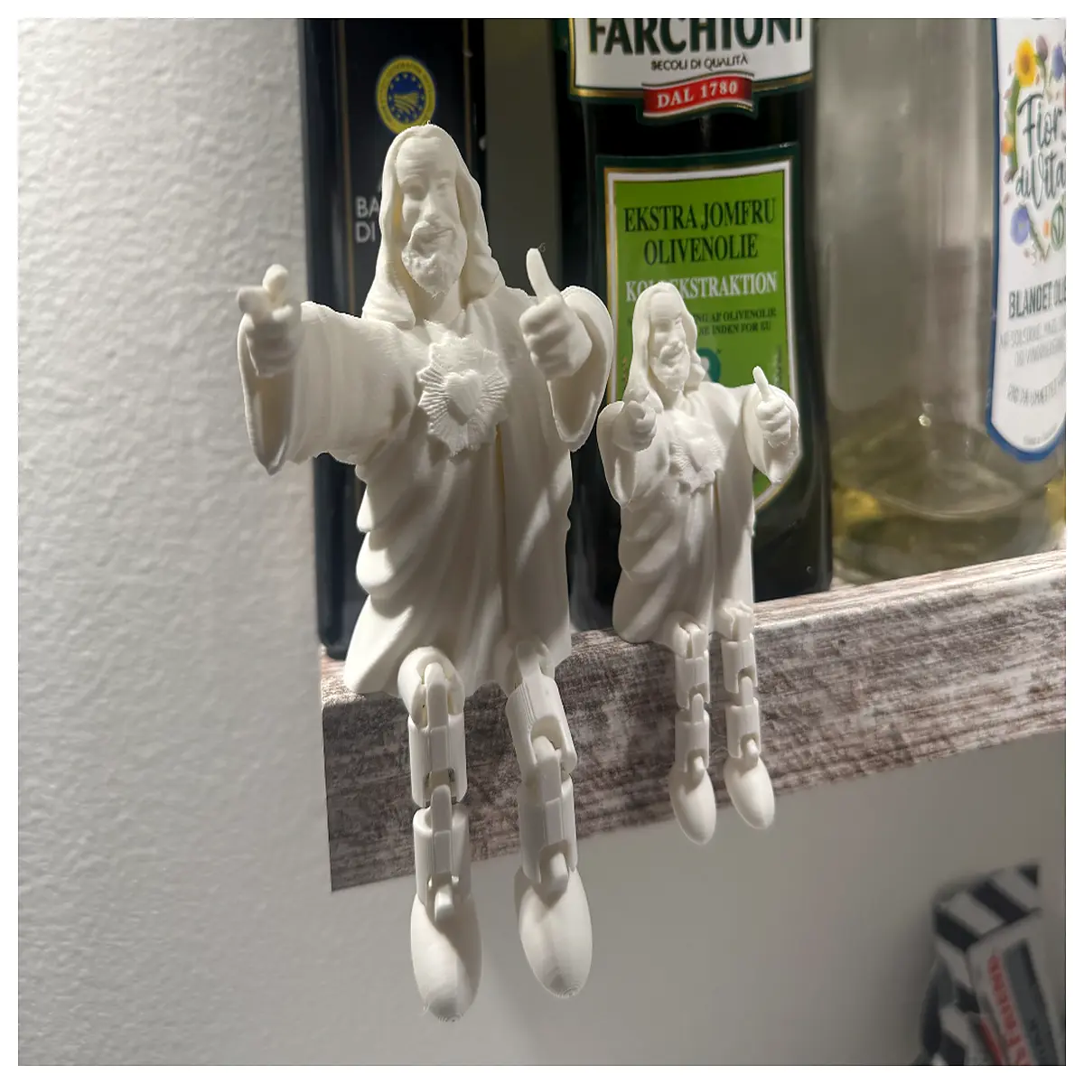 flexible leg jesus christ figurine holy companion religious decor