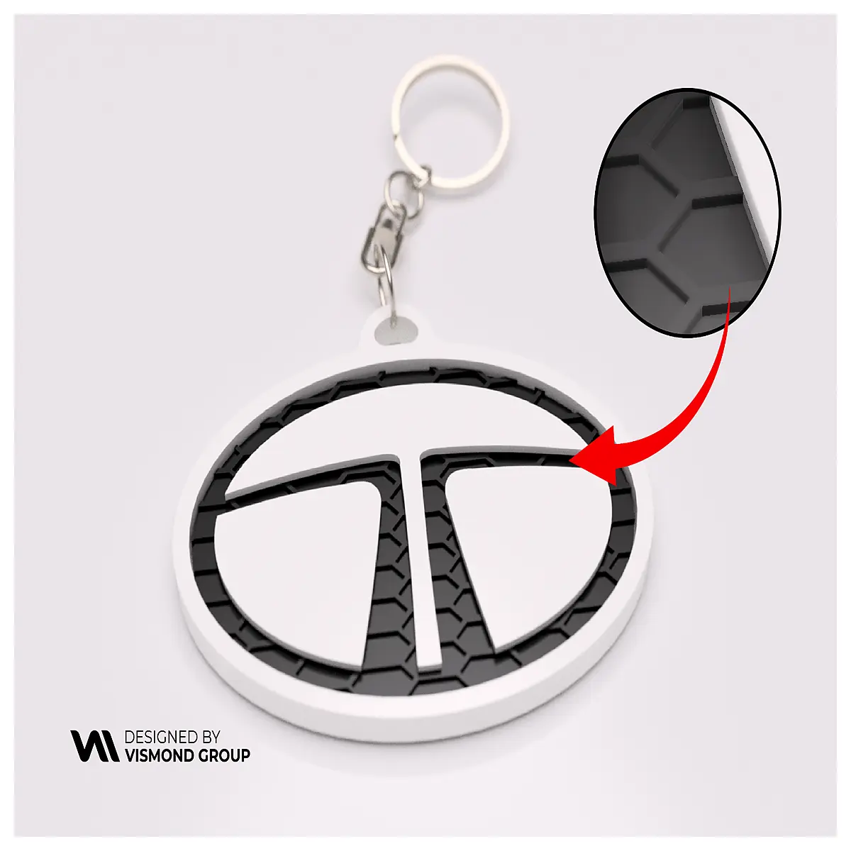 tata motors keychain car metal key ring accessory for tata nexon safari harrier