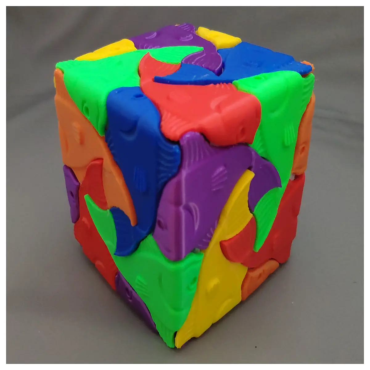 escher fish puzzle metal brain teaser impossible geometry adults